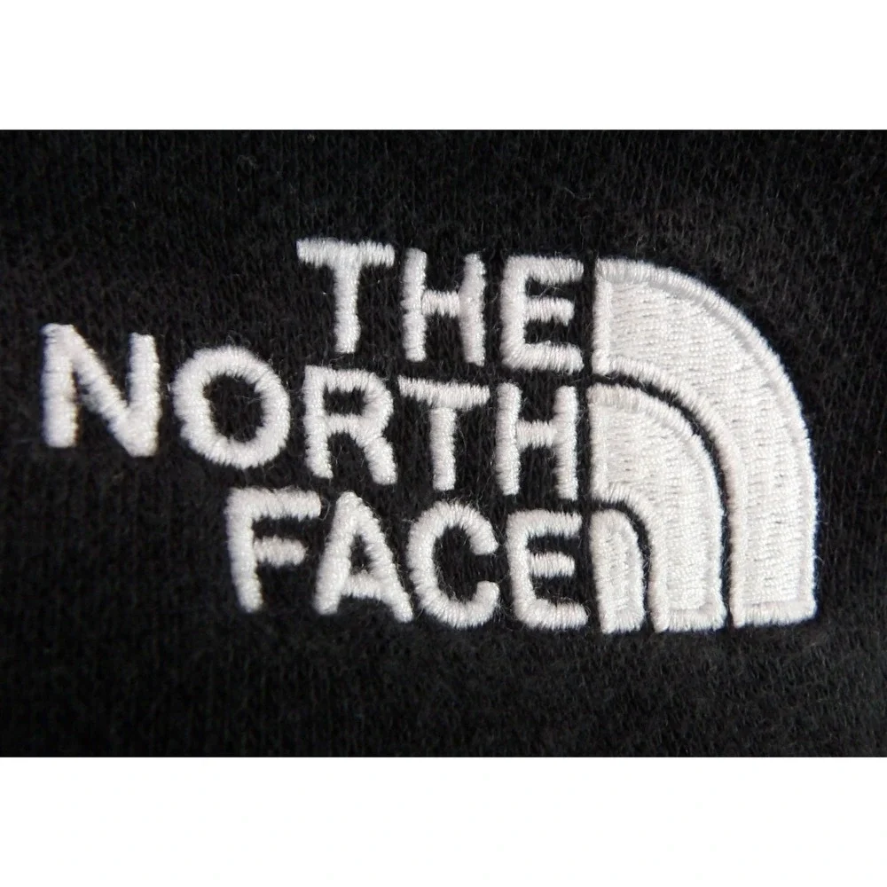 The North Face Circular Design Hoodie Men L Black Pullover Logo Cotton Blend F24
